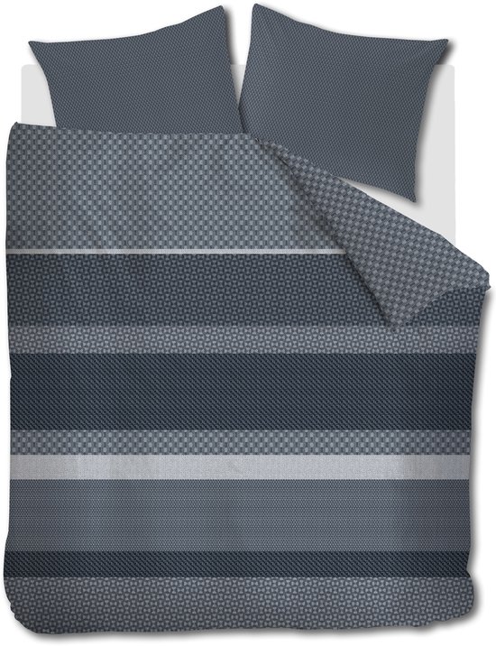 Beddinghouse Fera dekbedovertrek - Lits-Jumeaux - 240 x 200/220 cm - Blauw
