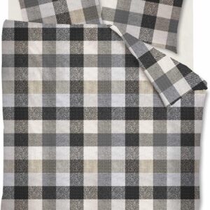 Beddinghouse Beckett dekbedovertrek - Lits-Jumeaux - 240x200/220 - Grijs